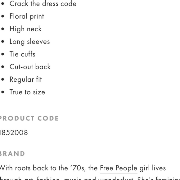 🚫SOLD🚫 Free People Aries Printed Cutout Mini Dress - Picture 13 of 13